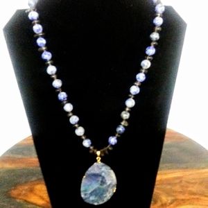 Genuine gemstone necklace
